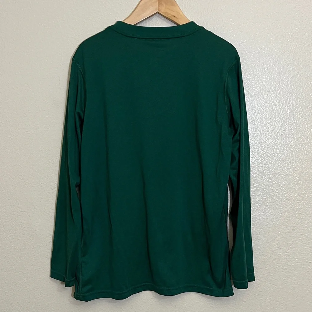 Nike Dark Green Dri-FIT Athletic Long Sleeve Tee